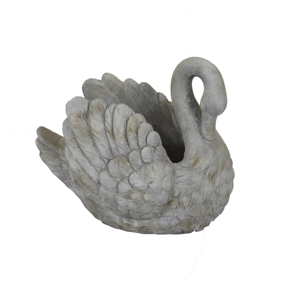Plantador Benzara Jina Grey Terracotta Swan 25cm