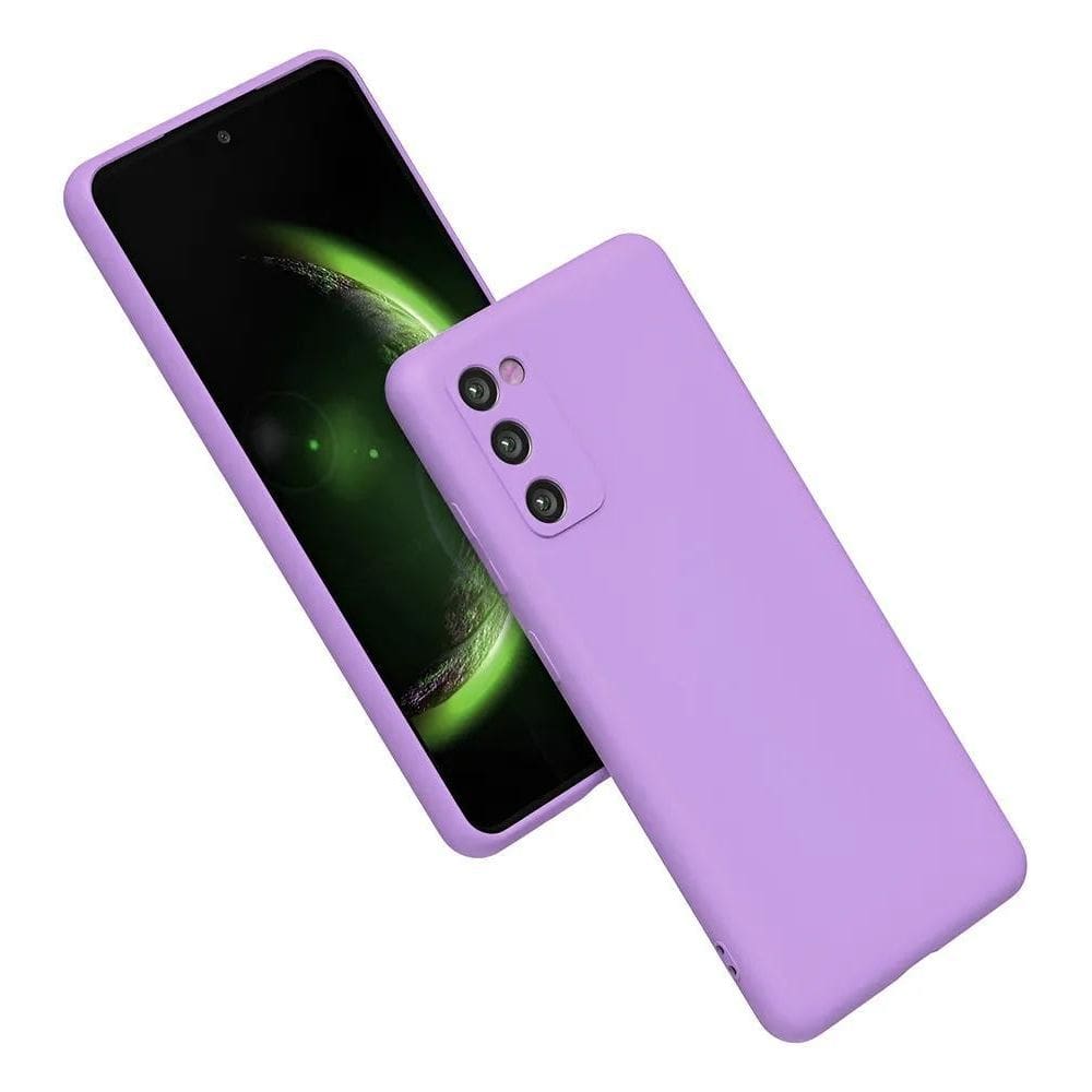 Capa Capinha Para Samsung Galaxy S20 Fe Sili Lilás-Lavanda