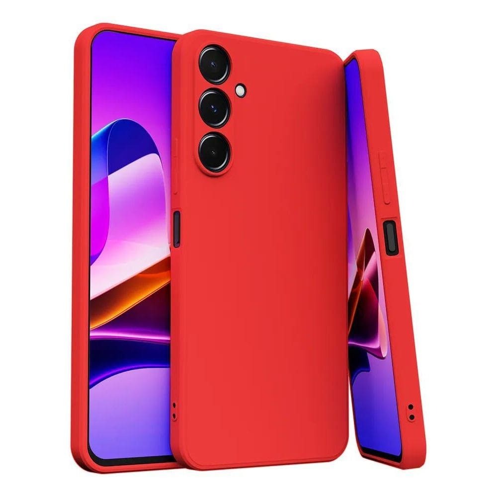 Capa Capinha Para Galaxy S23 Silicone Aveludado Vermelho Vi