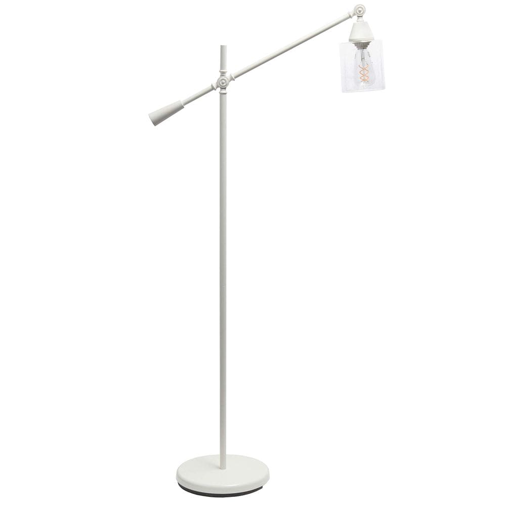 Luminária de chão Elegant Designs LF1030-WHT ajustável 141cm