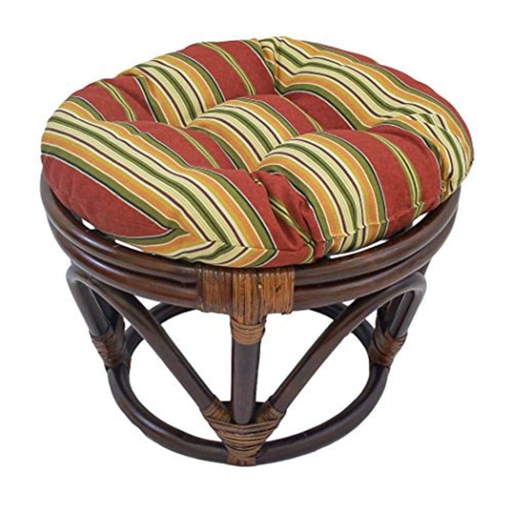 Almofada Ottoman International Caravan Rattan Kingsley Stripe