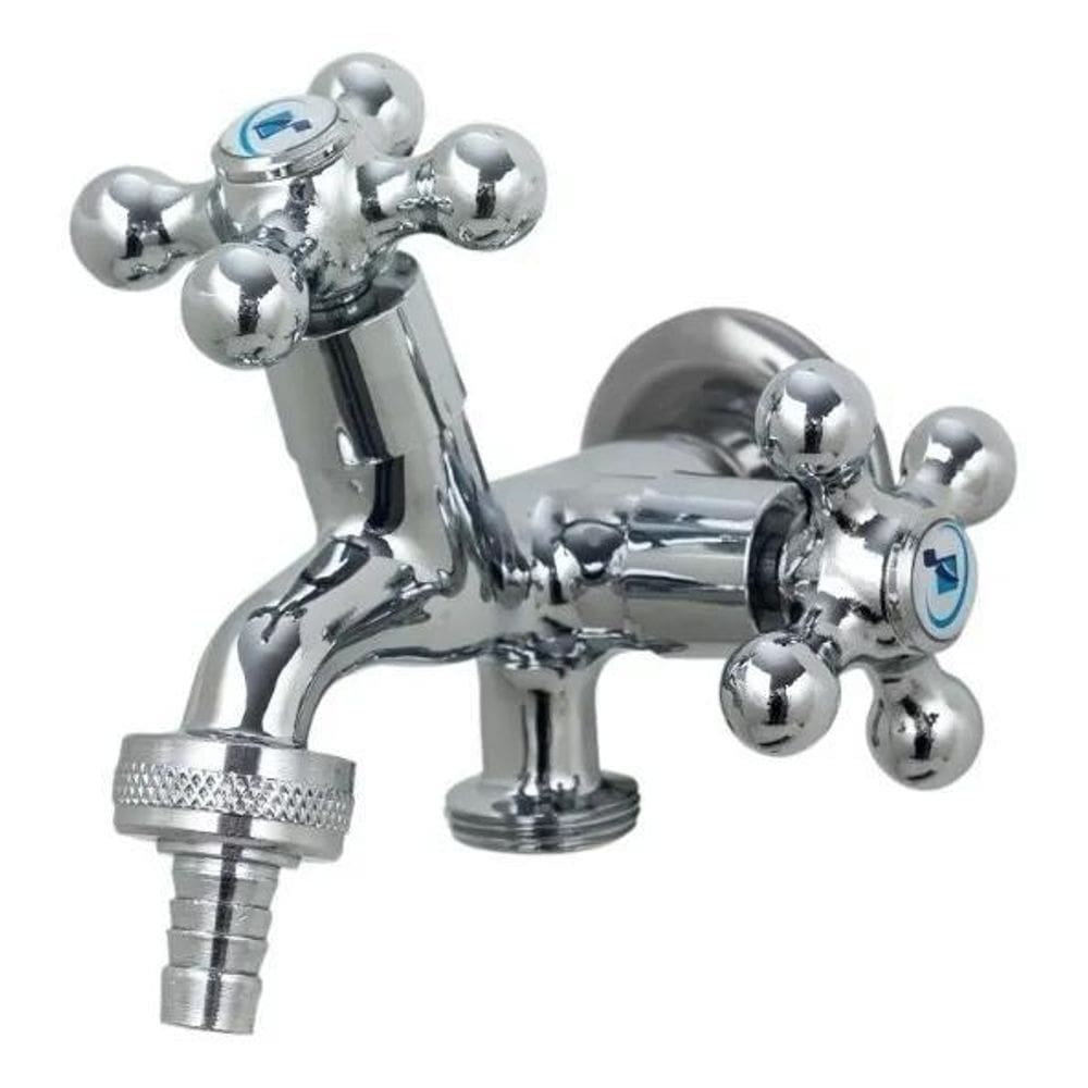 Torneira Tanque E Maquina De Lavar Roupa Dupla Saída Parede