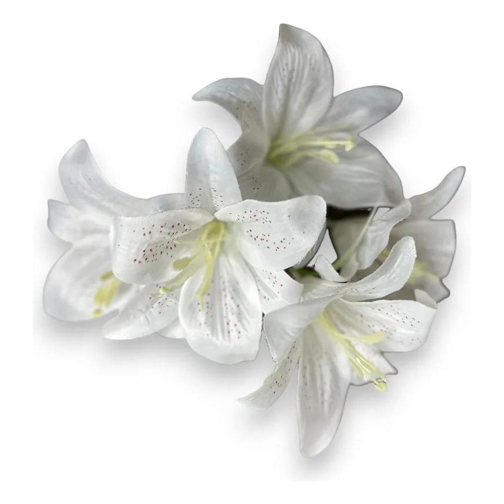 Kit De 5 Buquês Cores Novas De Lírio Artificial Com 5 F Bran