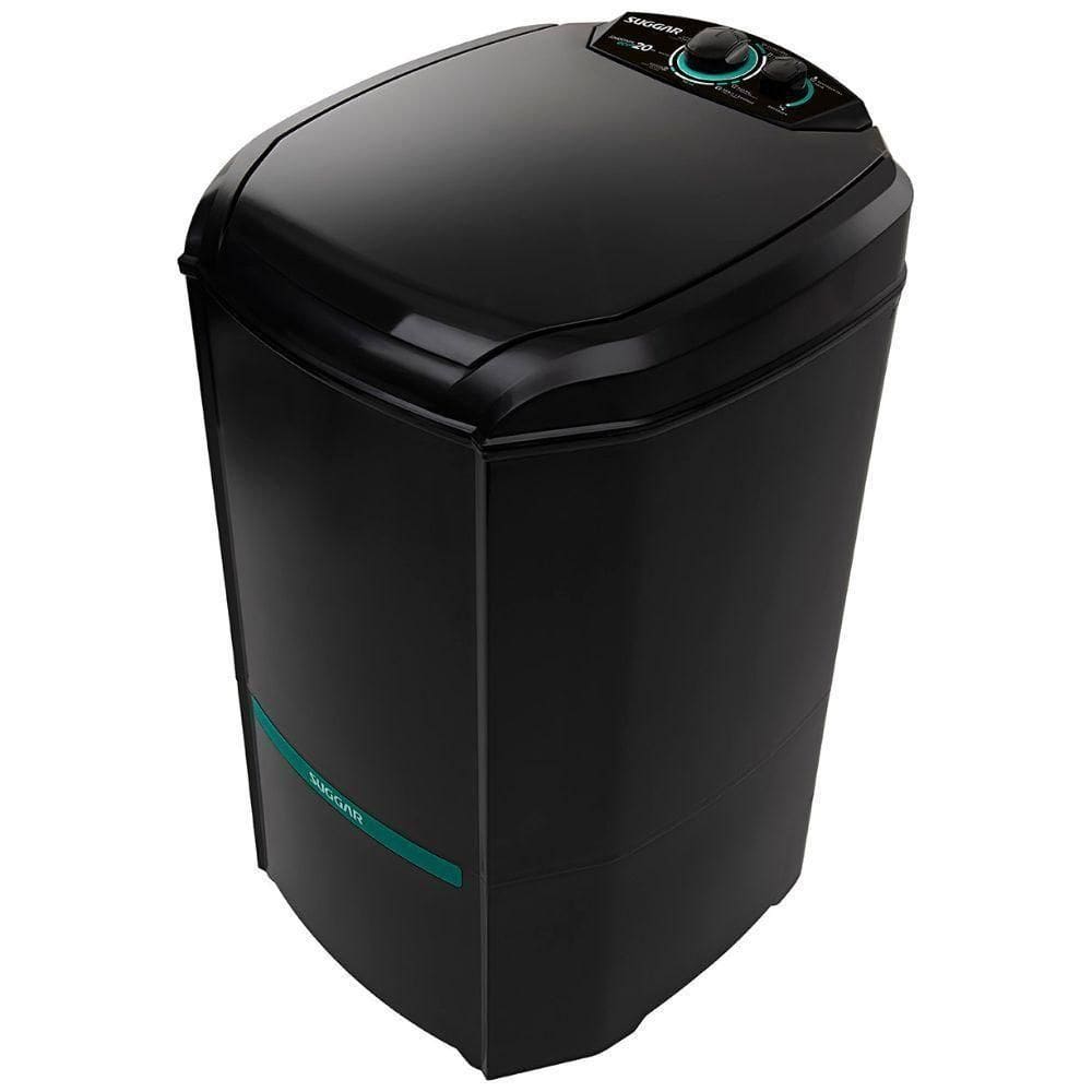Tanquinho-lavadora Semiautomática Suggar 20kg Lavamax Eco LE20PT Sistema De Drenagem Preto 220V