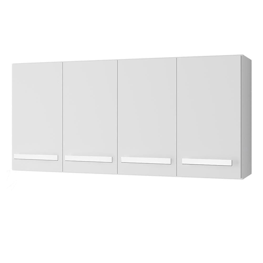 Armario Aereo 4 Portas 120cm 9160 Branco Mobbs Branco