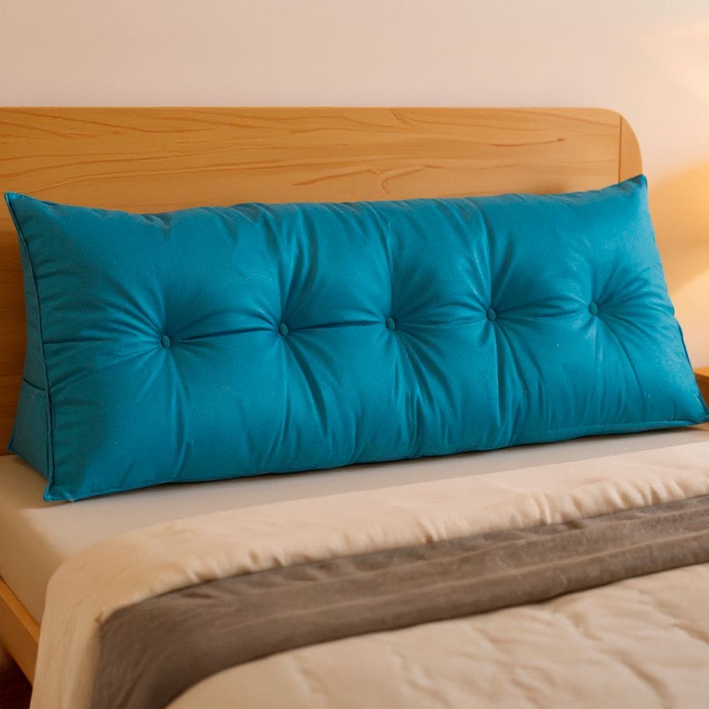 Almofada de Cabeceira Encosto Apoio para Lombar com Bolso Lateral 140x50x20 - BF Colchões