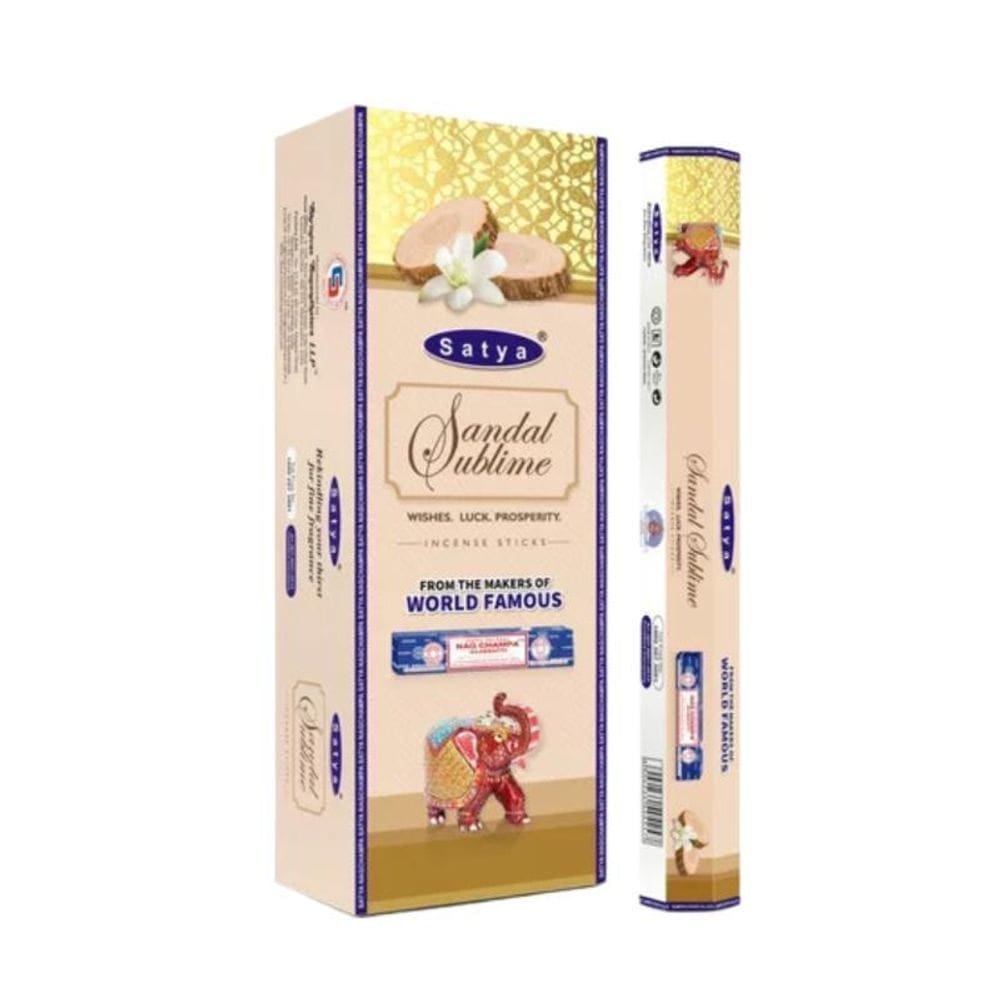 Incenso Satya Caixa 6 Unidades Hexagonal Composição 3