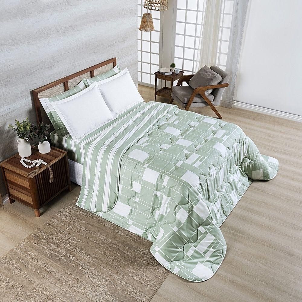 Edredom Afeto 400 Fios King 01 Peça 100% Poliéster - Adria