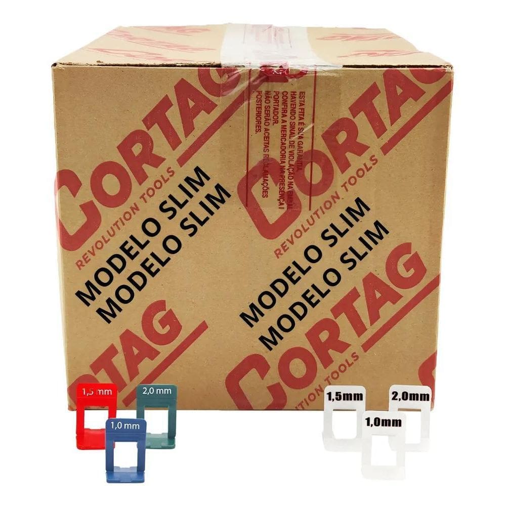 1000 Niveladores Espaçadores Azulejo Cor 1.0Mm Transparente