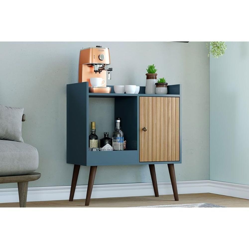 Aparador De Sala Jantar Mb 1058 C- 1 Porta -petroleo - Movelbento