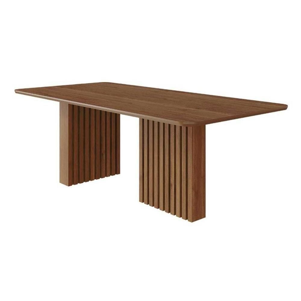 Mesa Multiuso Cozinha Ester C- Tampo Madeirado 210x100cm Cinamomo - Cimol