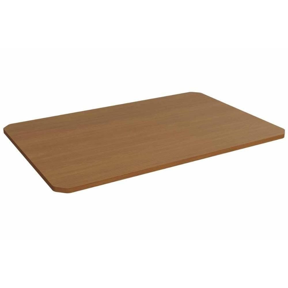Tampo Mesa Sala De Jantar Madeirado Ta46 Crome S- Vidro Retangular 136x90cm Canela - Kappesberg