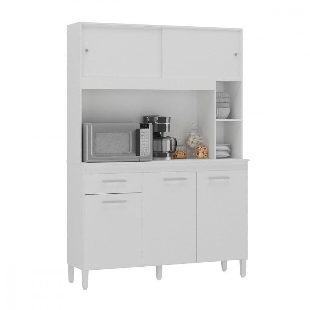 Cozinha Compacta Ceara 5 Portas 1 Gaveta Branco Atualle Branco