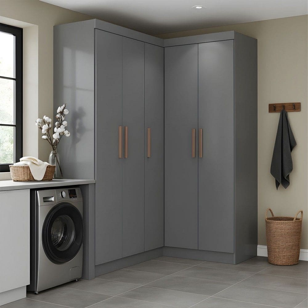 Armário Multiuso Modulado Andes 5 Portas 12 Prateleiras Onix - Pnr Móveis