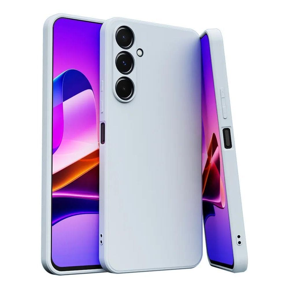 Capa Capinha Para Galaxy S23 Silicone Aveludado Com Azul-Be