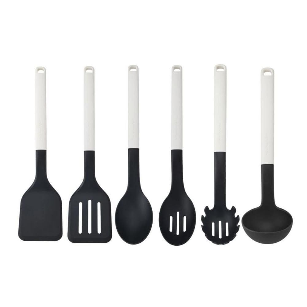 Jogo Utensilios Cozinha Completo 6 Peças Branco KitchenAid