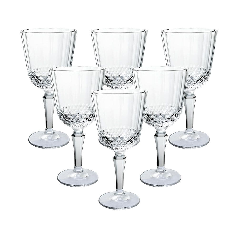 Jogo C/6 Taças de Vidro 300ml Classic Transparente P/ Bebidas e Drinks