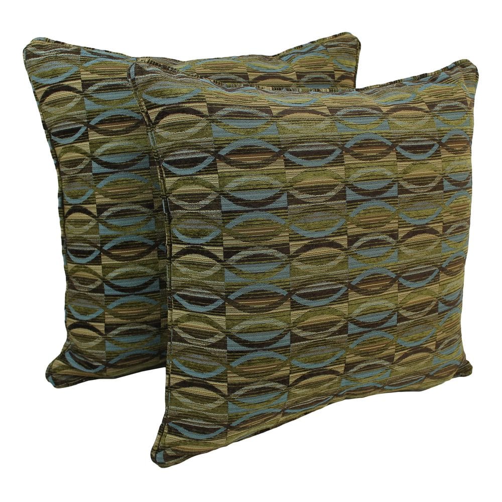 Conjunto de almofadas de chão Blazing Needles 63 cm com fio em jacquard chenille