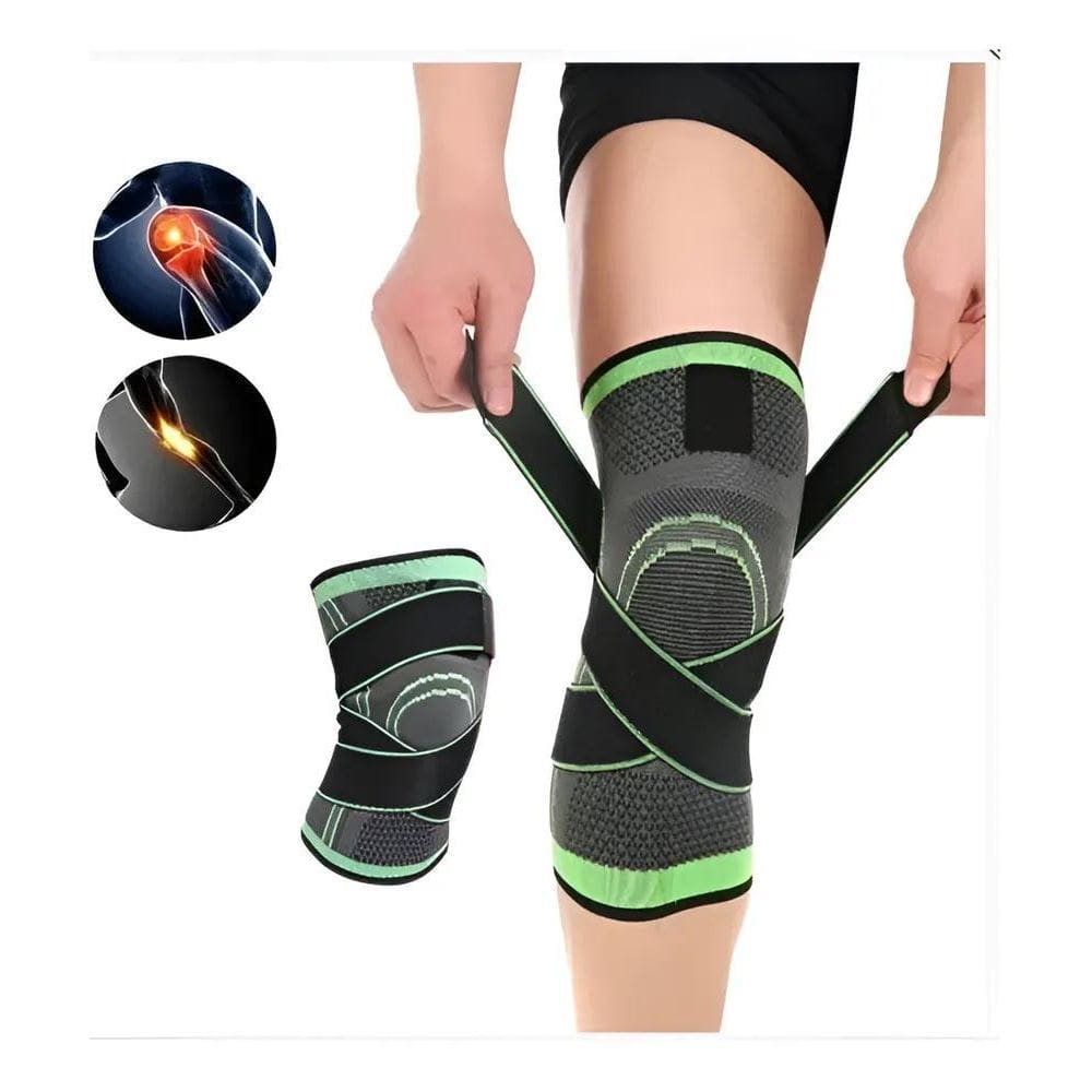 Joelheira Tensor Protetora Joelho Ciclismo Alívio Dor Cor Pr