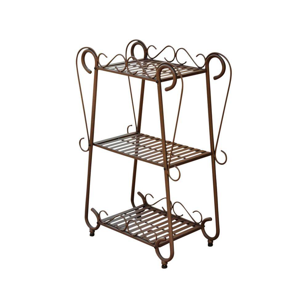 Soporte para Plantas Internacional Santa Fe Iron 79x58x28cm Marrón Mate