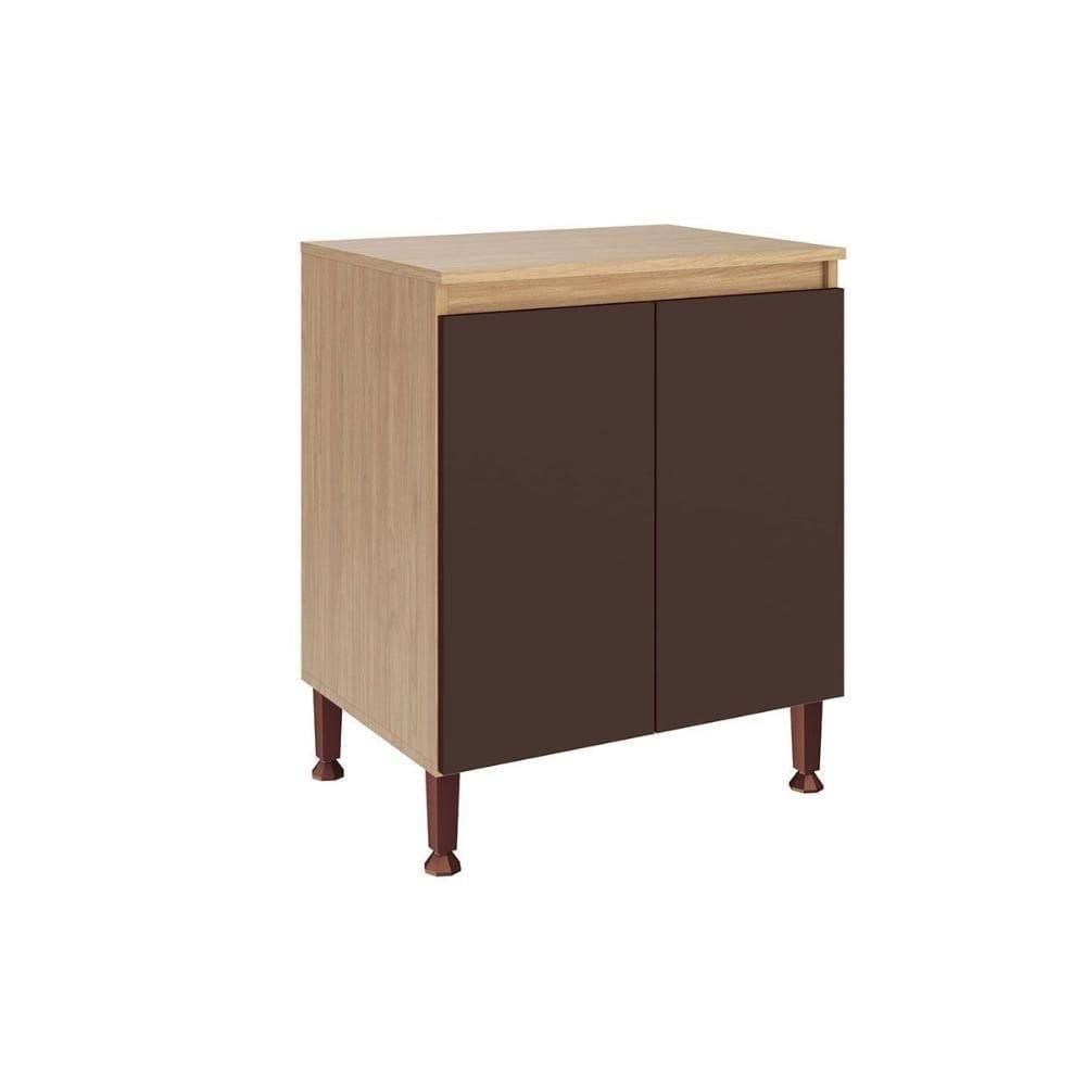 Balcão De Cozinha C- Tampo Rebeca C- 2 Portas 70cm -avelã - Movelbento