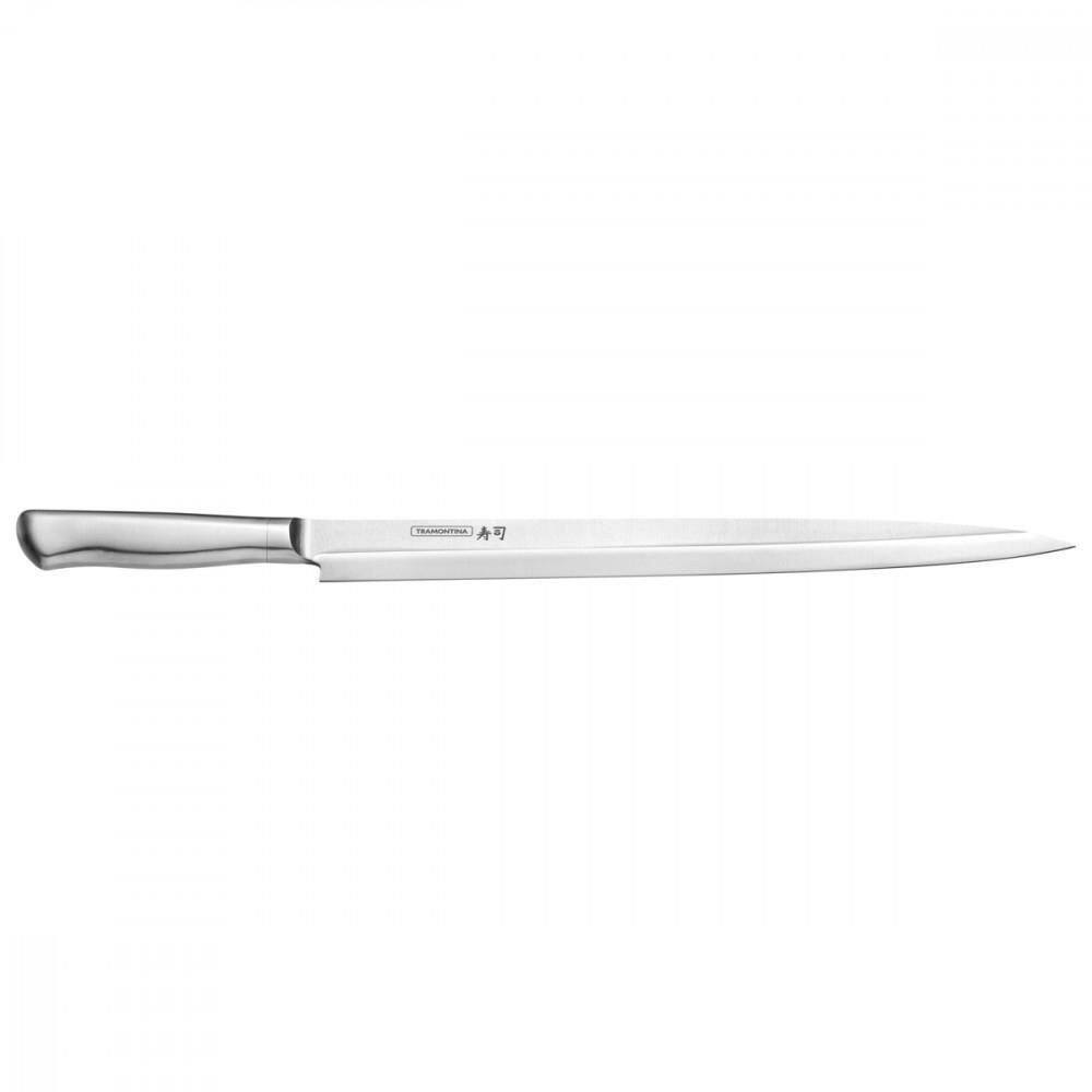 Faca Yanagiba Tramontina Sushi Diamond Com Lamina E Cabo Em Aço Inox 13