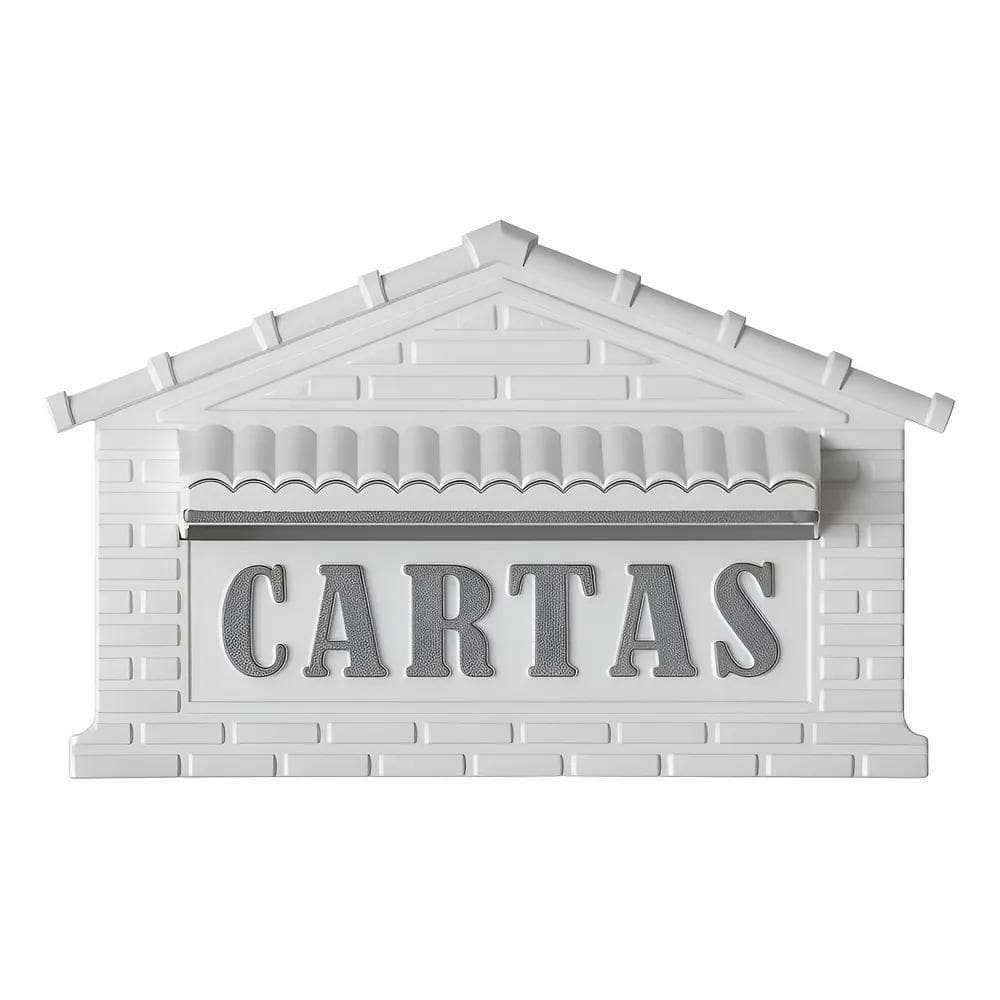 Caixa De  Tijolinho Para Grade Em Pvc Reforçado Branc