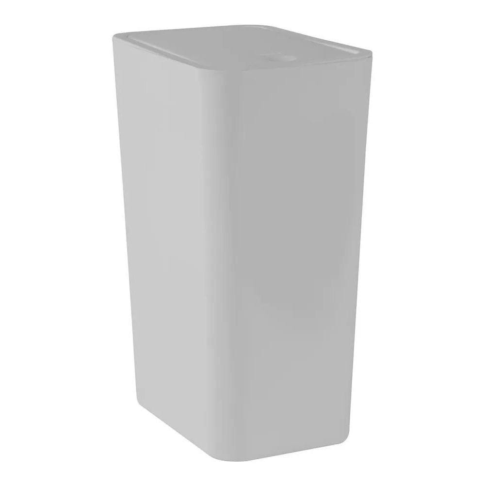 Lixeira Cesto De Lixo Tampa Click Banheiro Cozinha 8 Litros