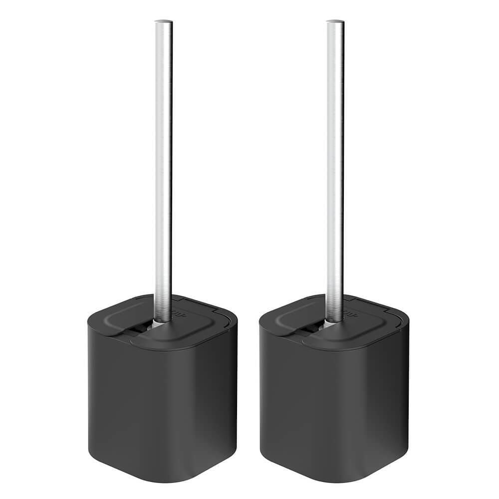 Jogo De Escovas Sanitárias Suporte E Tampa 2 Peças Dual - Ou