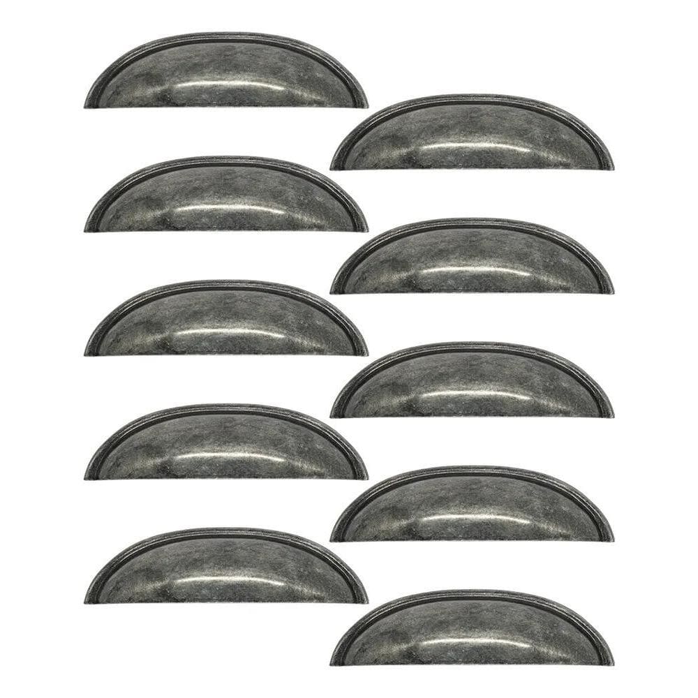 Puxador Concha Puxador Armario Gaveta Co Prata Envelhecido