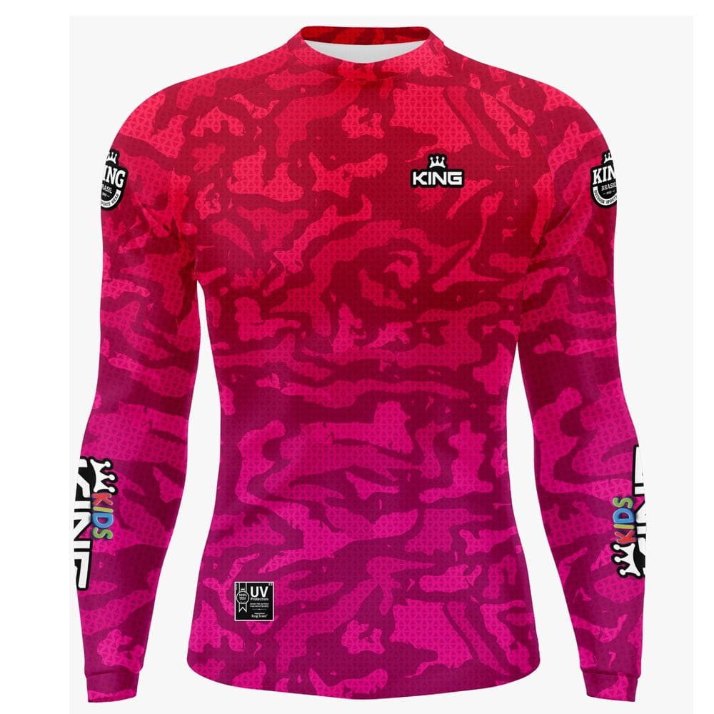 Camiseta de pesca Infantil King Brasil Proteção Solar UV 50+ (KFF614N) Kids