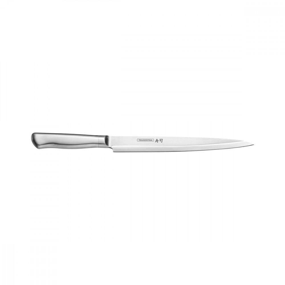 Faca Yanagiba Tramontina Sushi Diamond Com Lamina E Cabo Em Aço Inox 9
