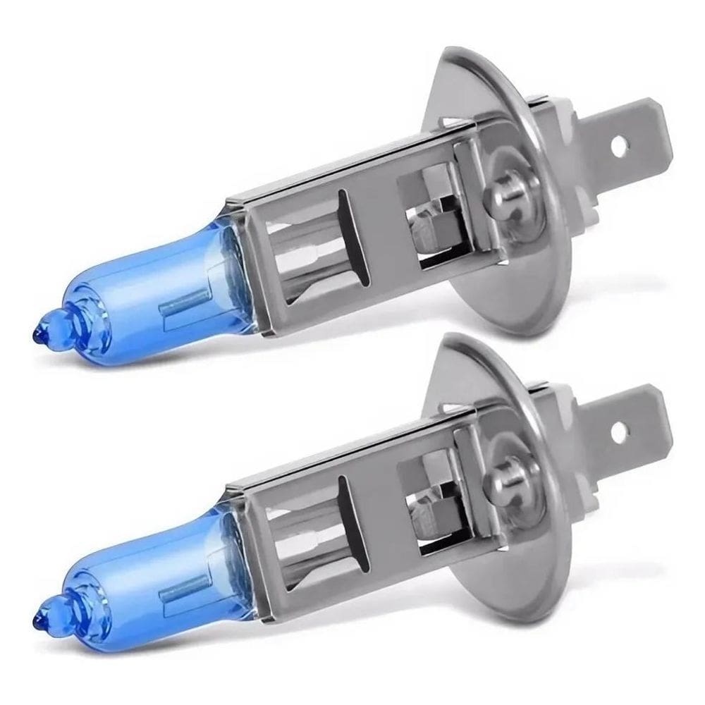 Par Lampada H1 Super Branco Tipo Xenon 12V 55W 8500K