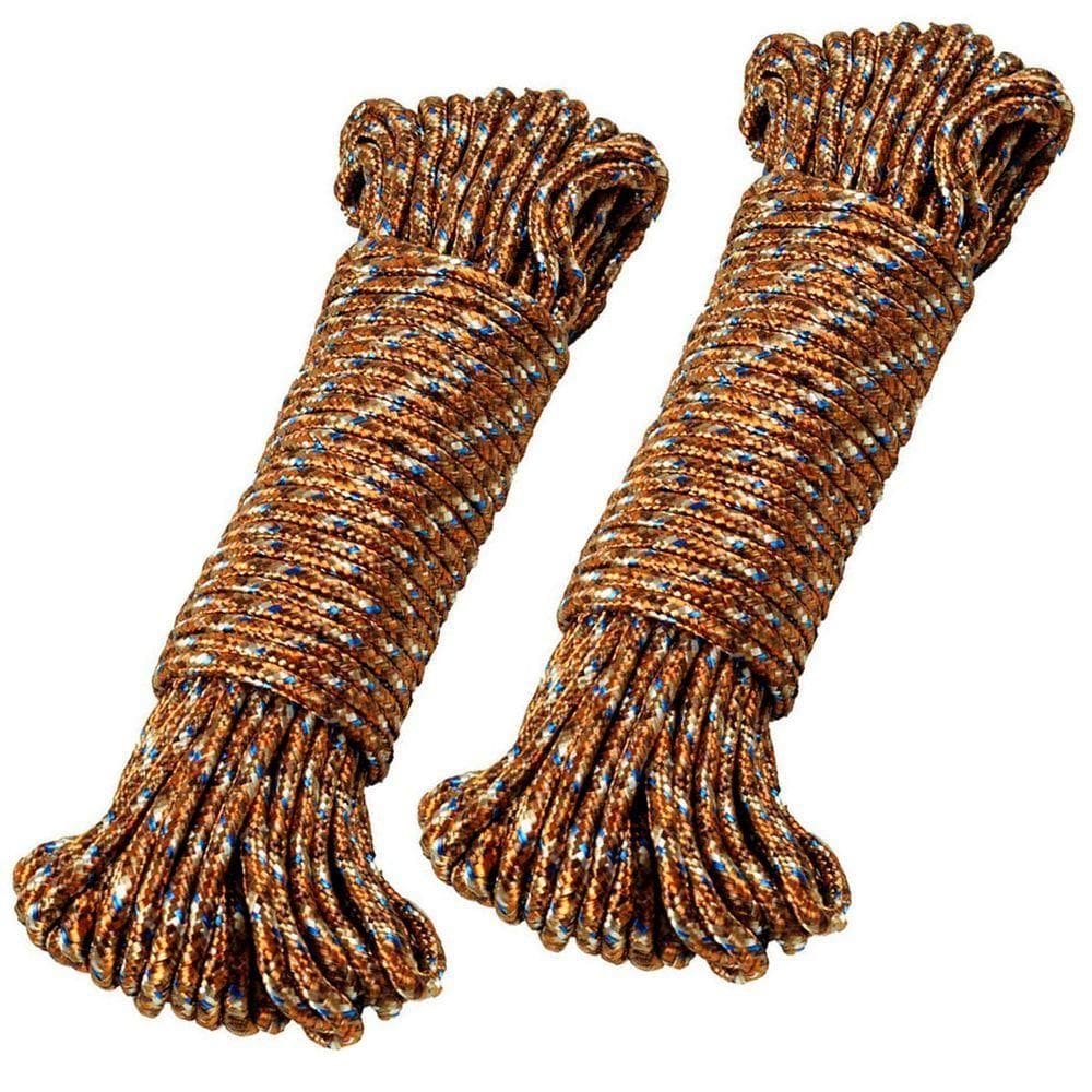 Kit 4 Cordas Para Varal Trançada Reforçada Poliéster 7mm 15m