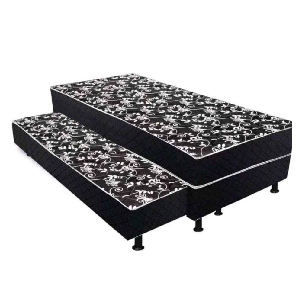 Bicama Solteiro Colchão Conjugado - 5cm - Com Cama Auxiliar
