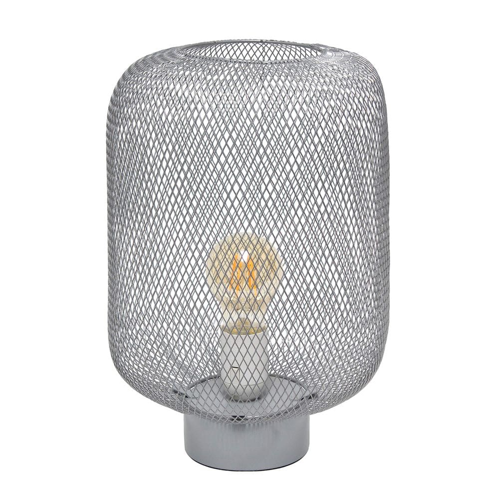 Lâmpada Simple Designs LT1072-GRY Metal Mesh Industrial Grey