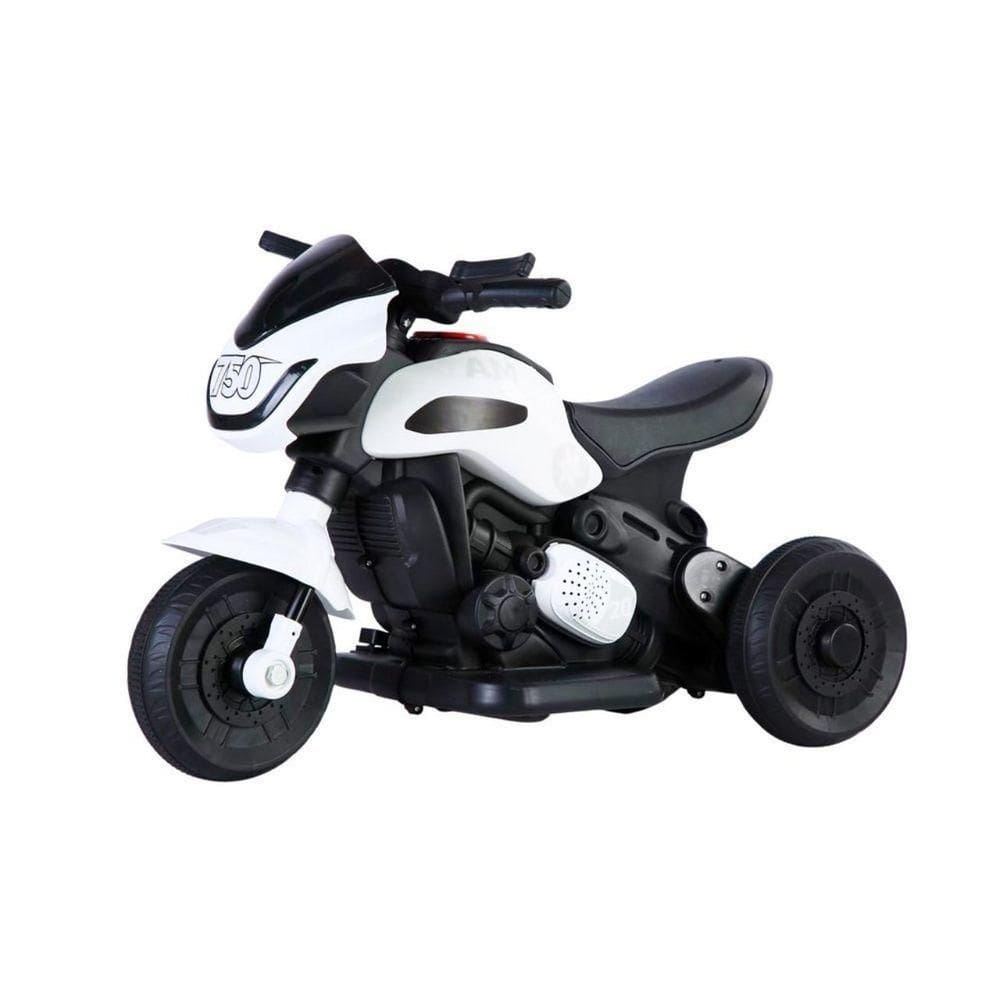 Mini Moto Elétrica Infantil 6v Som E Música Branca Cor Branco Voltagem Do Carregador 110v/220v