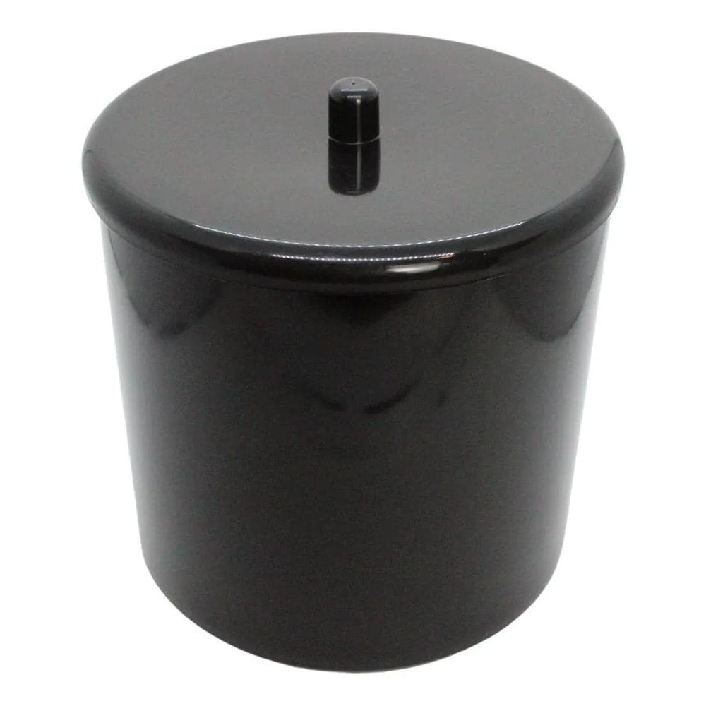 10X Cesto Multiuso Com Tampa 6 Litros Astra Preto Ct3