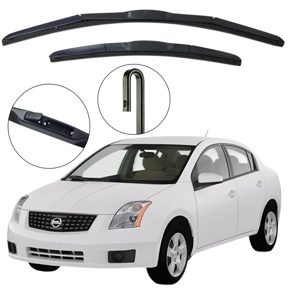 Kit Palheta Dianteira Sentra 2007 a 2013 Limpador de Parabrisa de Silicone