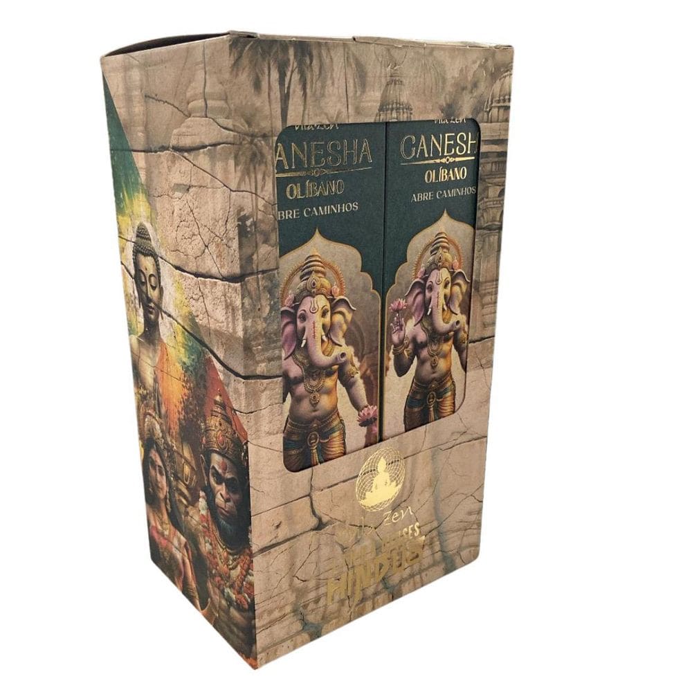 Incenso Linha Egípcia E Hindus 0% Carvão 12Cx C/10Var