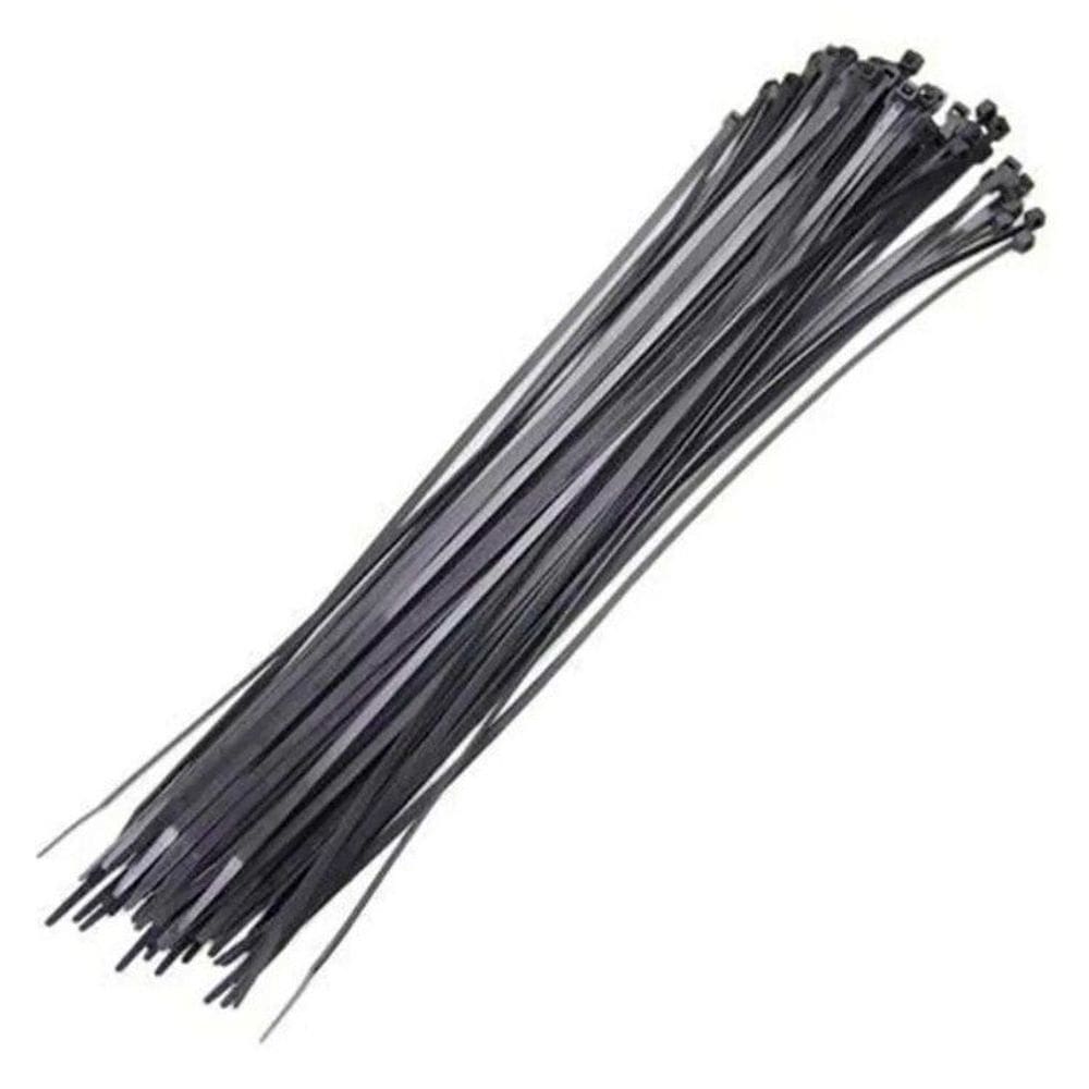 Abraçadeira de Nylon 3 X 150 MM Pacote com 100 Unidades Preto