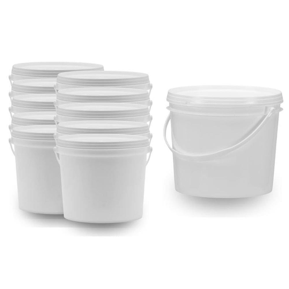 Balde Para Supermercados 1.8L Branco 10 Pçs