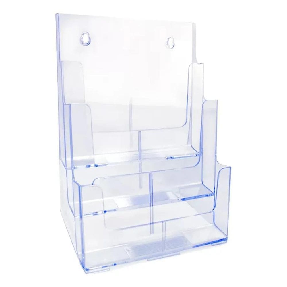 Organizador De Escritório Triplo Vertical Mesa Ou Parede