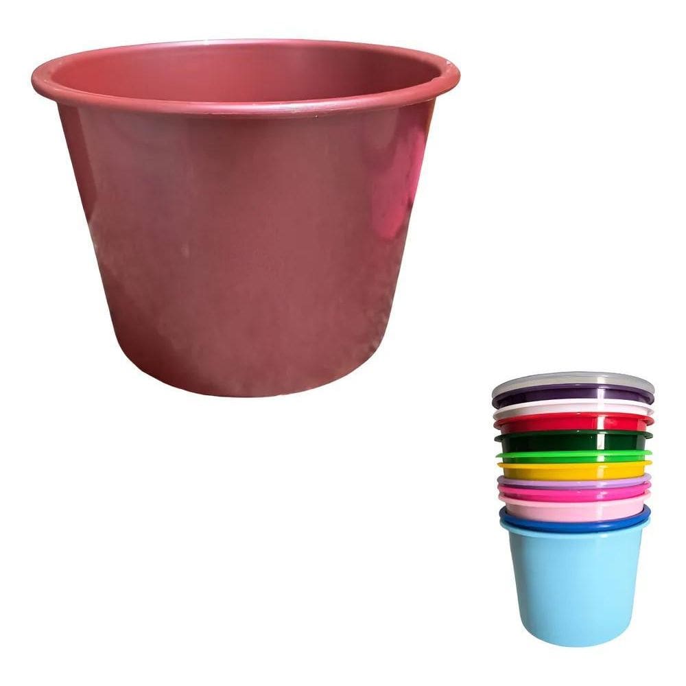 Kit 10 Balde De Pipoca 1,5L Baldinho Lembranci Rose Pérola