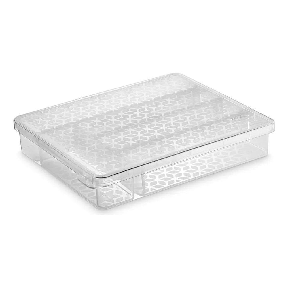 Organizador Gaveta Porta Talher Com Tampa Utensílio Cozinha