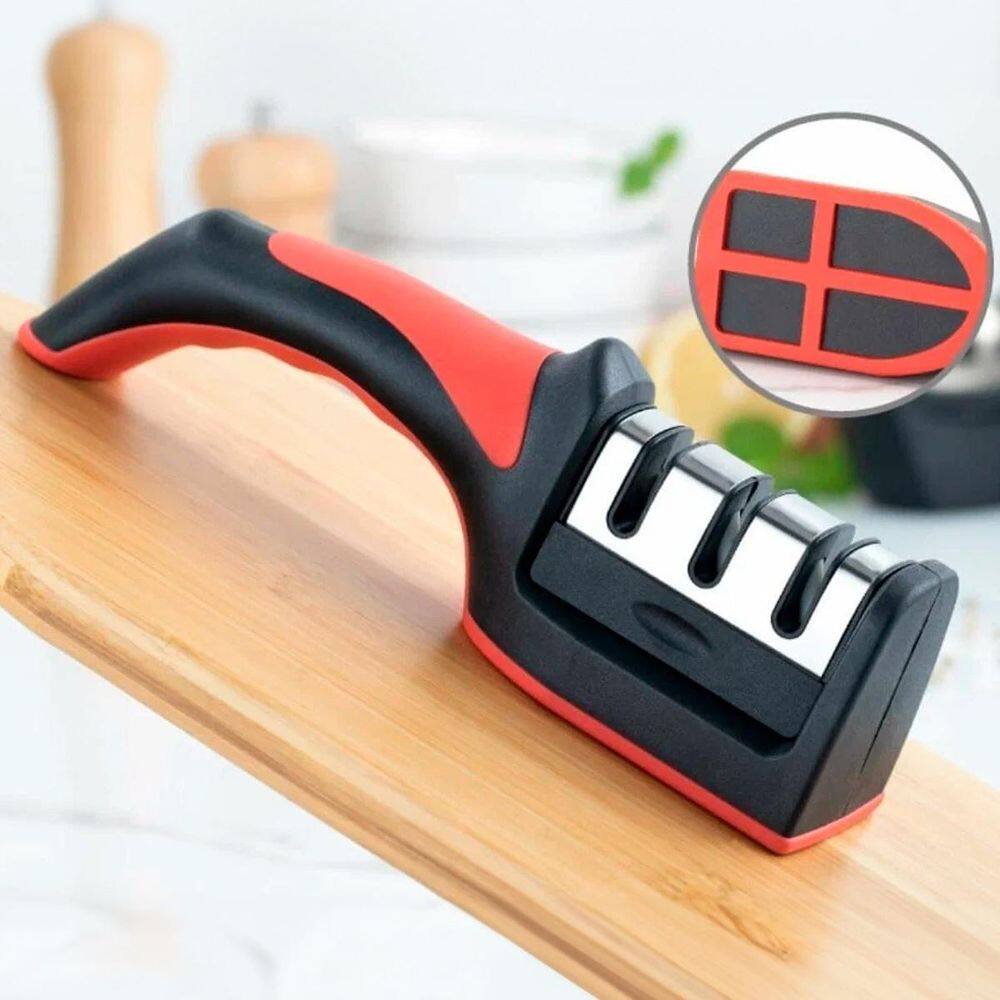 Afiador Amolador De E Facas 3 Em 1