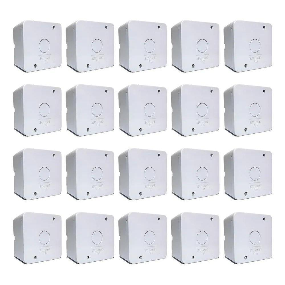 20X Caixa Proteção Sobrepor Organizadora Cftv Stilus - 2505