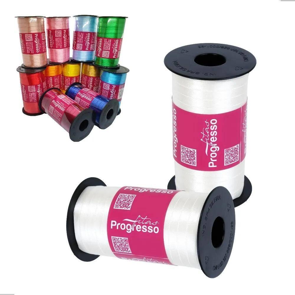 Fita De Cetim 7Mm Carretel 100 Metros Vár 311 - Champagne