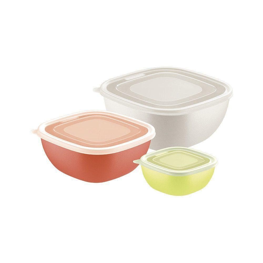 Jogo De Potes Tramontina Mixcolor 25099880 Com Tampa Colorido