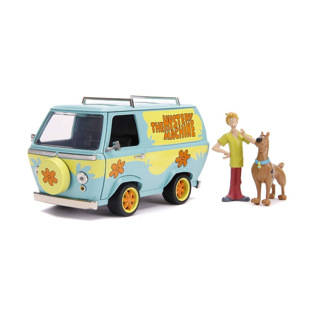 Modelo Diecast Jada Mystery Machine 1:24 com Scooby e Shaggy